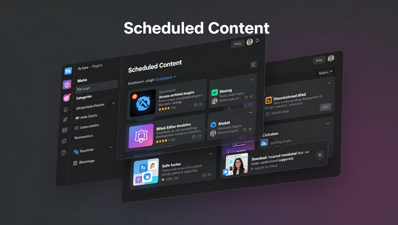 Preview of Scheduled Content