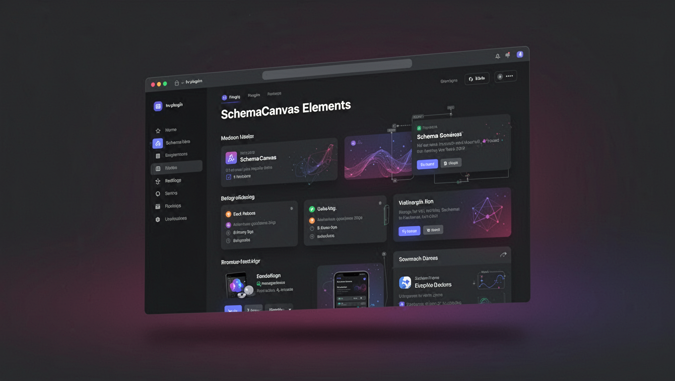 Preview of SchemaCanvas Elements