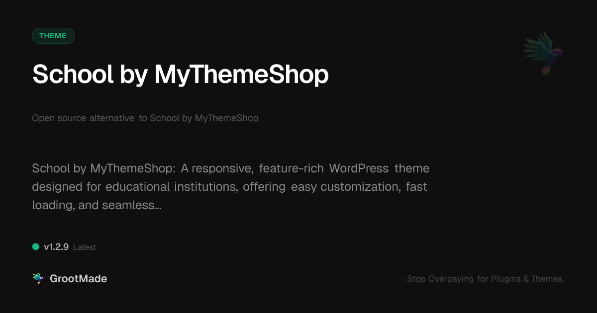 Preview of School by MyThemeShop