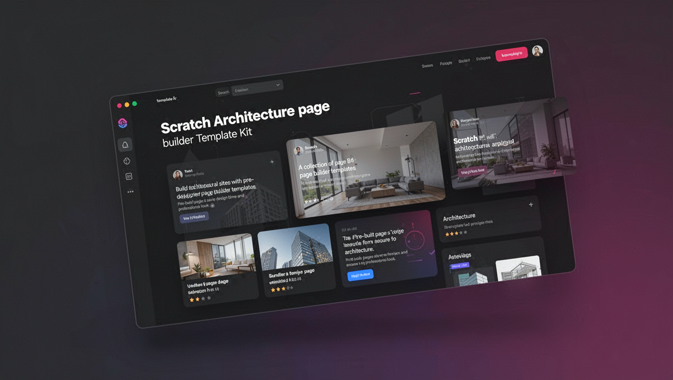 Preview of Scratch Architecture Elementor Template Kit