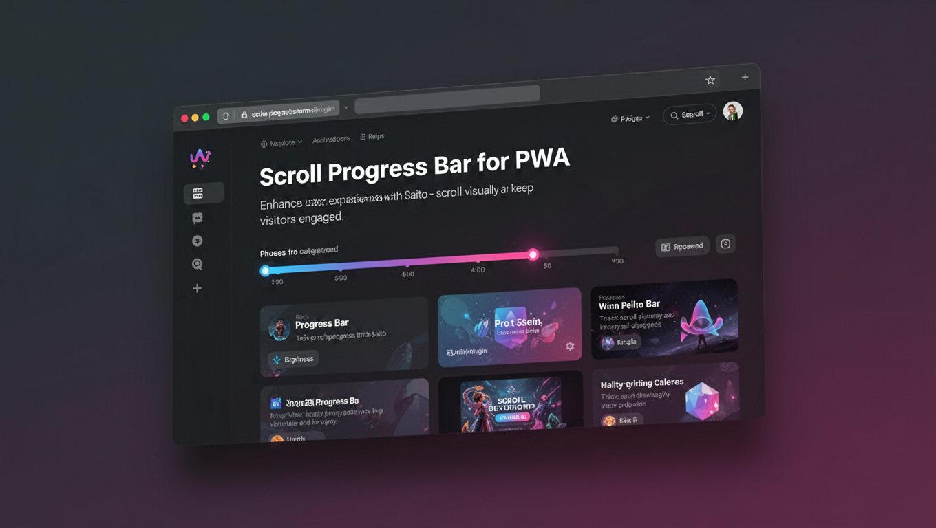 Preview of Scroll Progress Bar for PWA