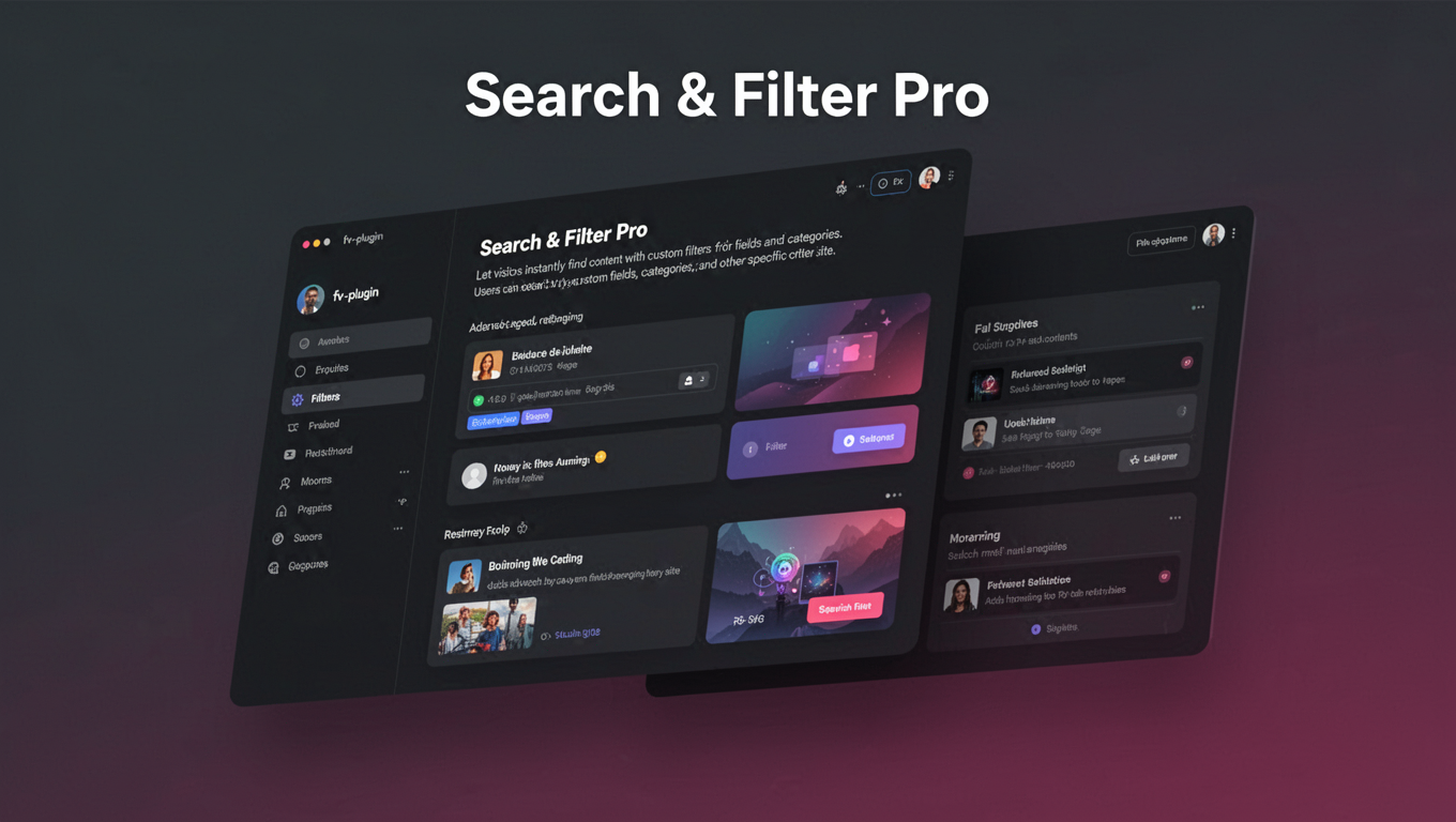 Preview of Search & Filter Pro
