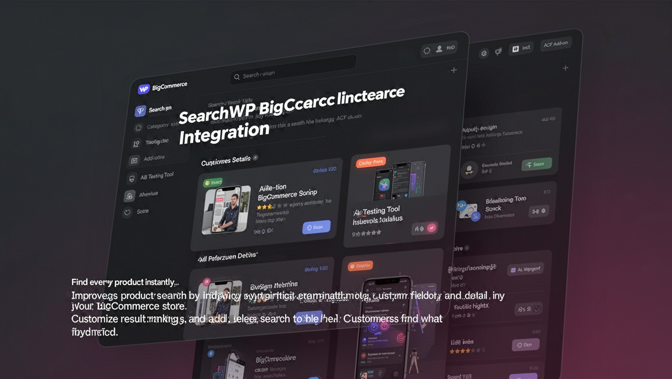 Preview of SearchWP BigCommerce Integration