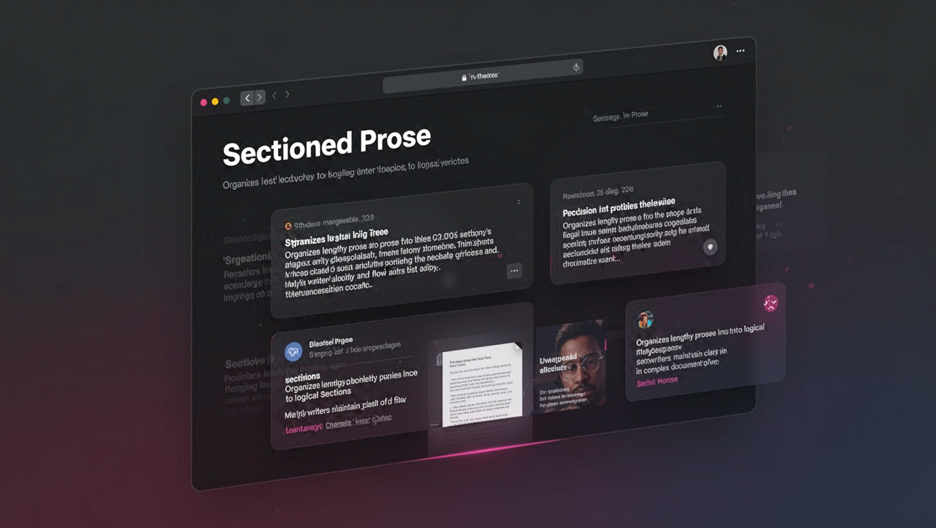 Preview of Sectioned Prose
