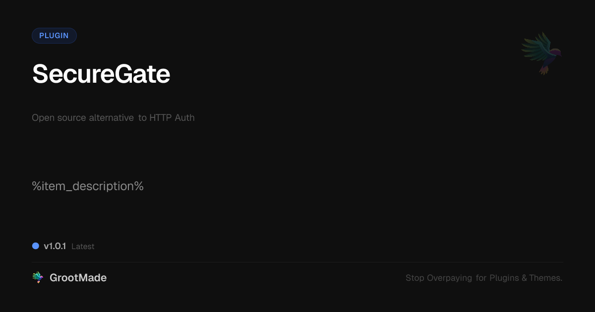 Preview of SecureGate