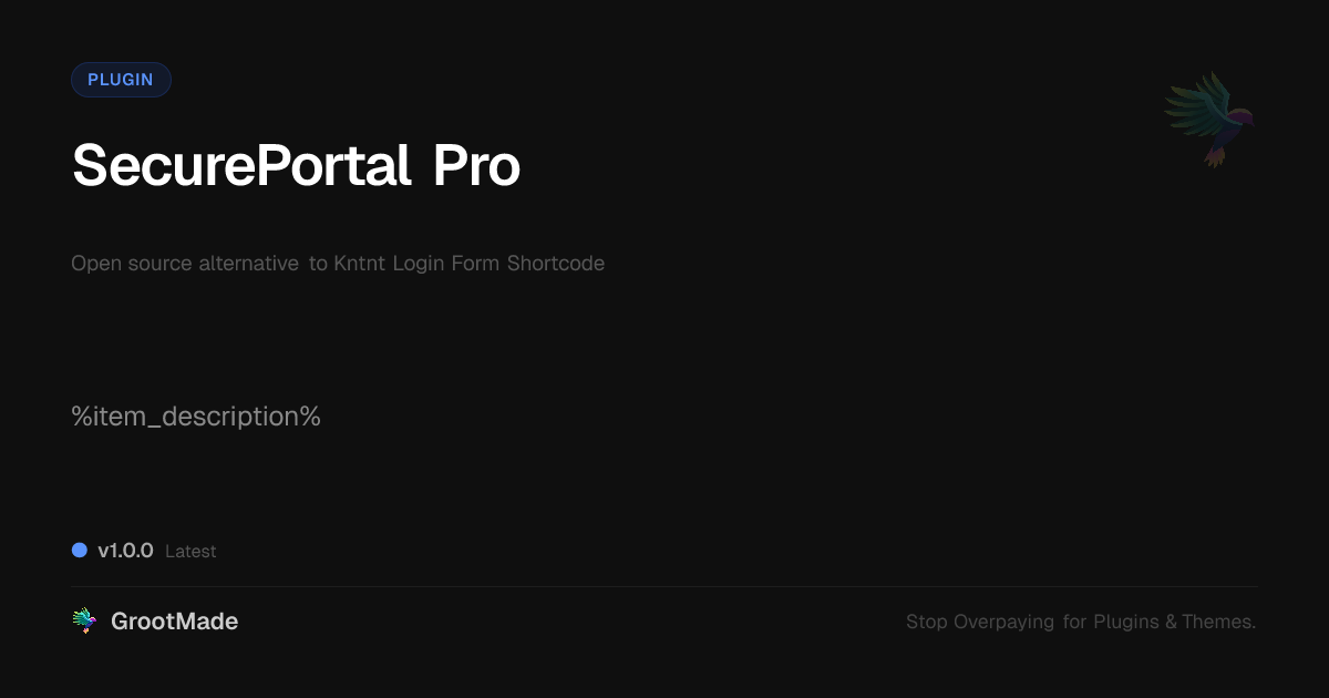 Preview of SecurePortal Pro