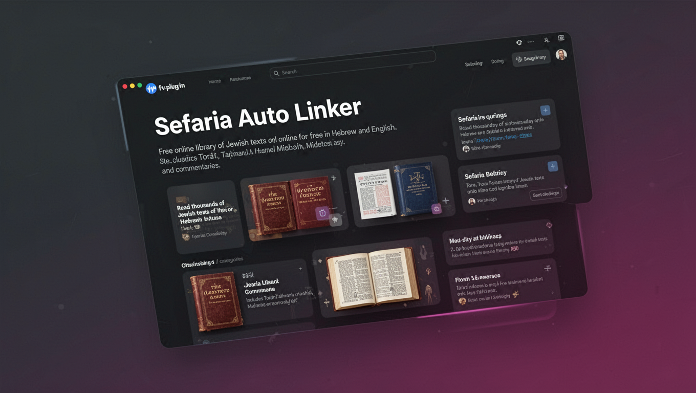 Preview of Sefaria Auto Linker