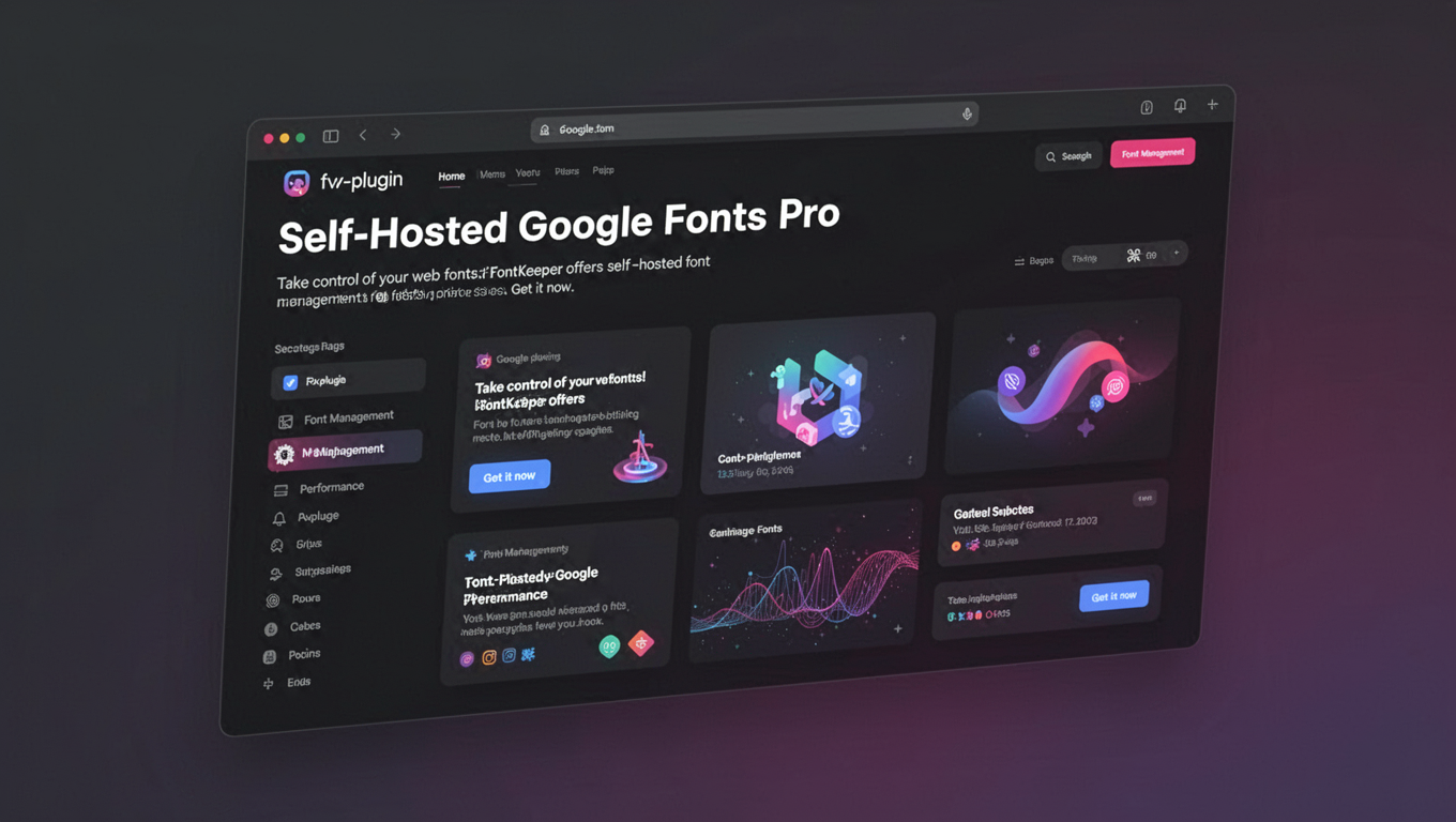 Preview of Self-Hosted Google Fonts Pro