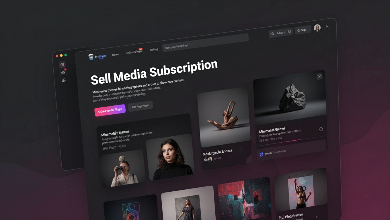 Preview of Sell Media Subscription