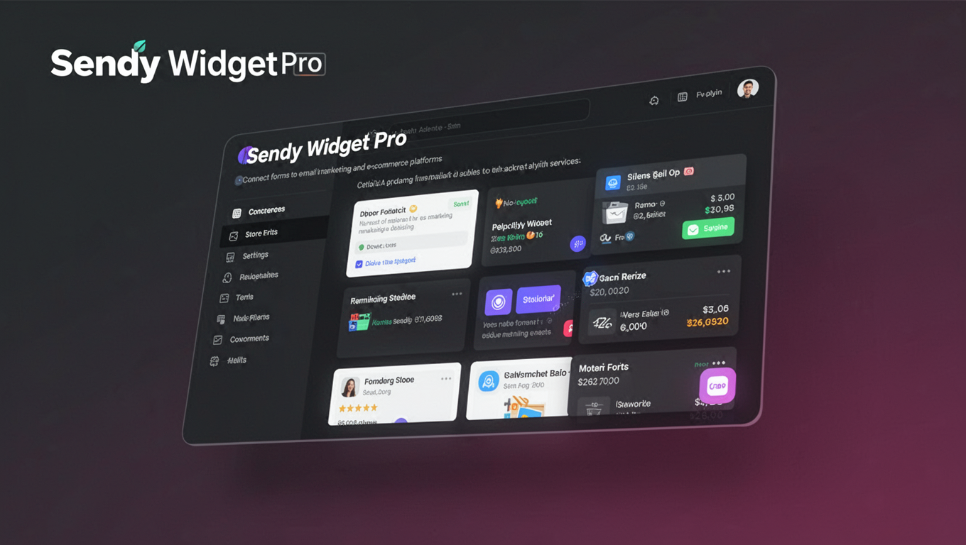 Preview of Sendy Widget Pro
