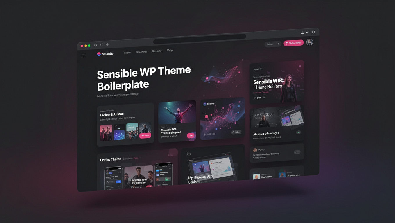 Preview of Sensible WP Theme Boilerplate