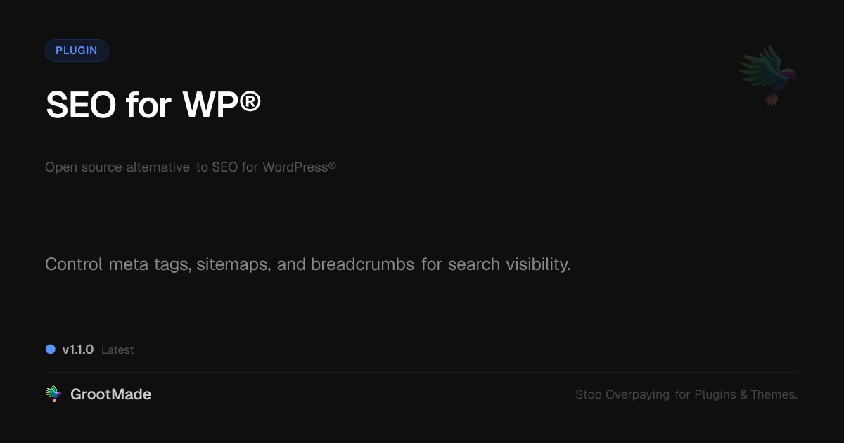 Preview of SEO for WP®