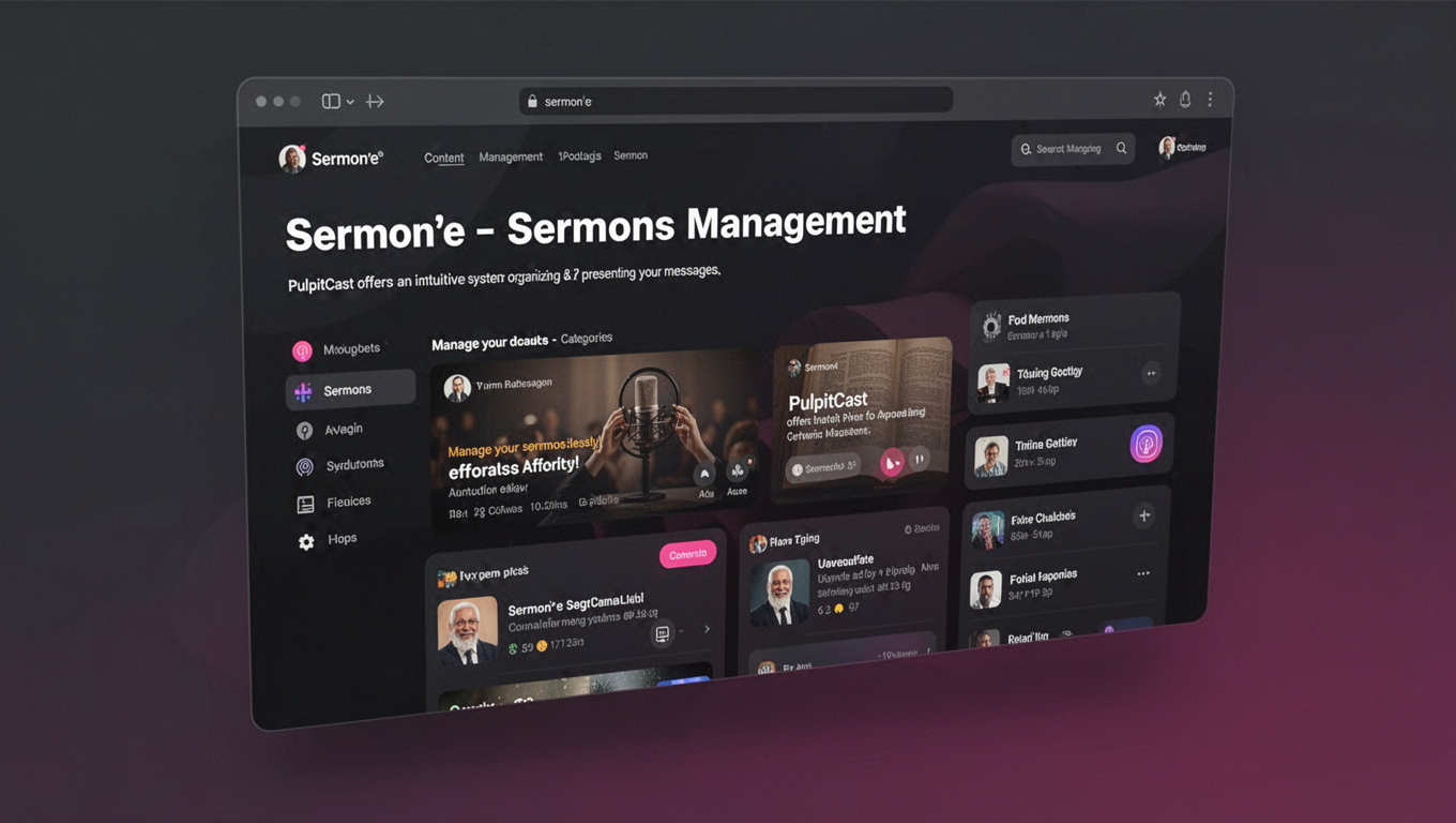Preview of Sermon'e - Sermons Management