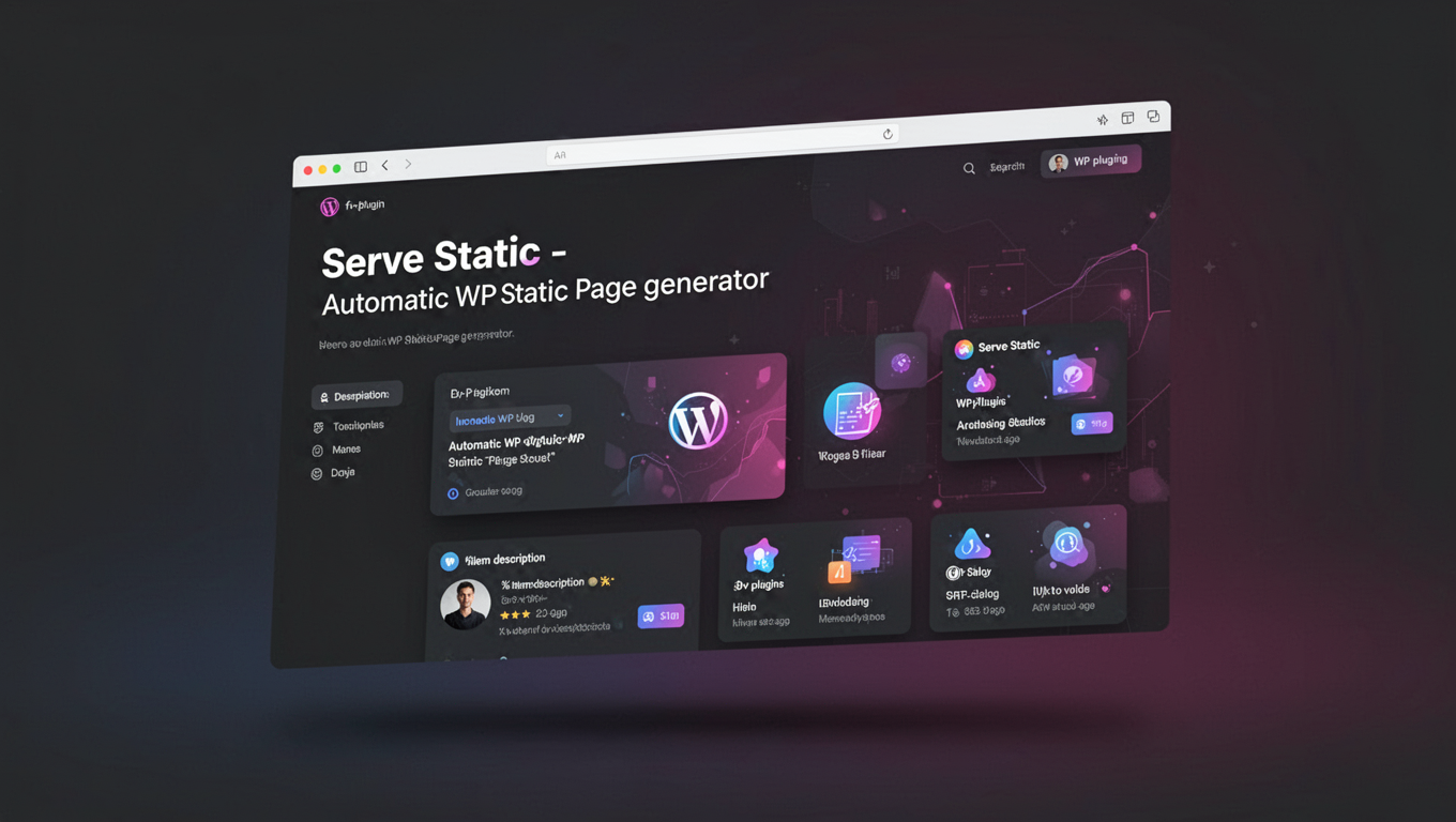 Preview of Serve Static - Automatic WP Static Page generator