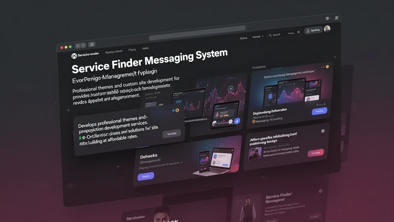 Preview of Service Finder Messaging System