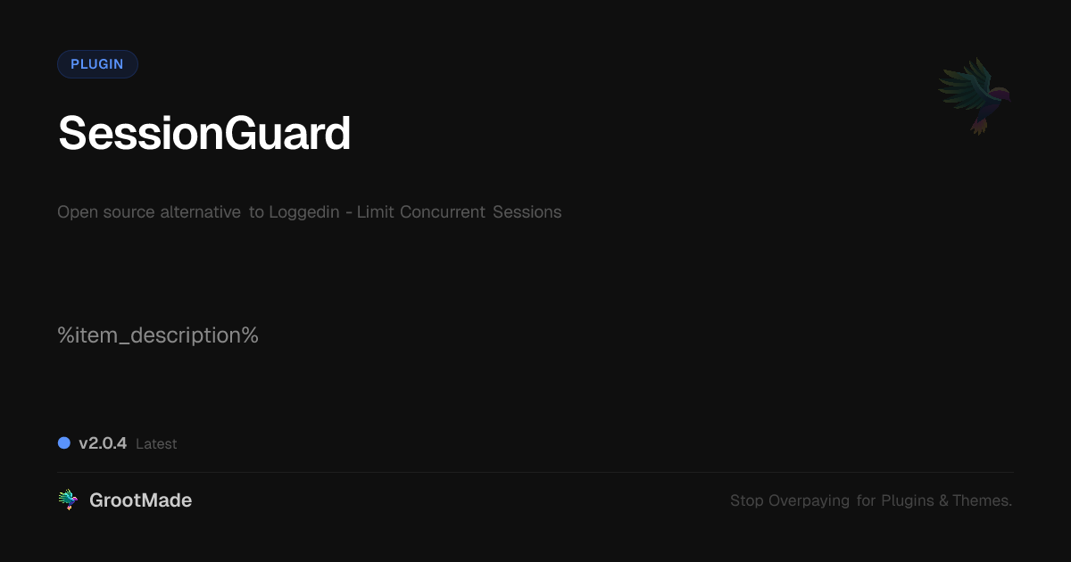 Preview of SessionGuard