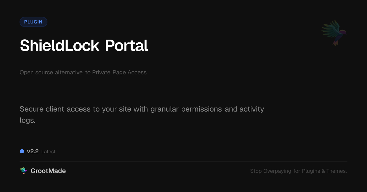 Preview of ShieldLock Portal