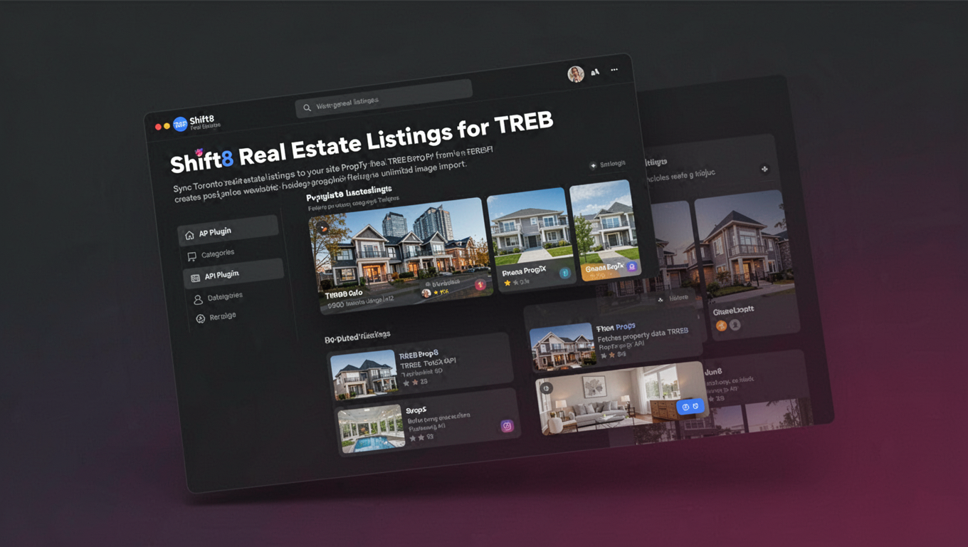Preview of Shift8 Real Estate Listings for TREB