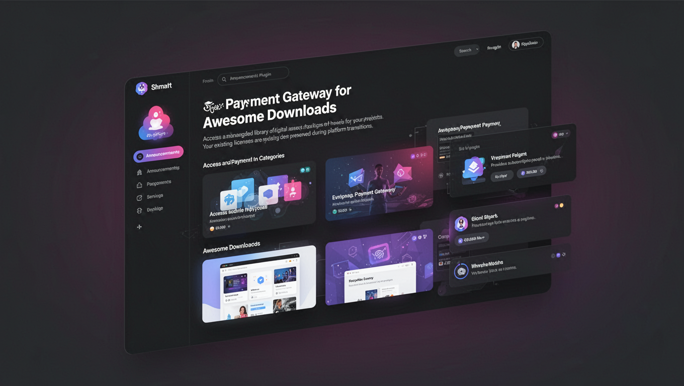 Preview of Shmart Payment Gateway for Awesome Downloads