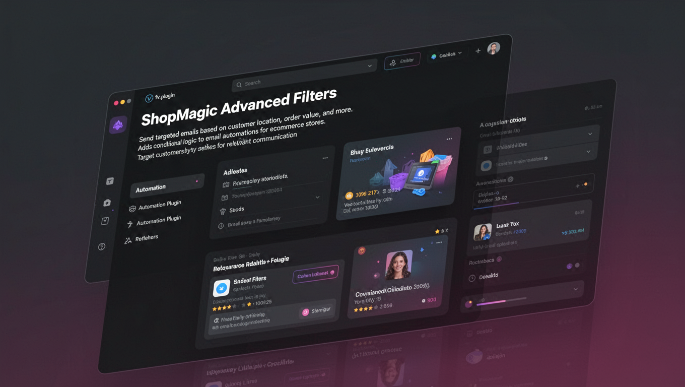 Preview of ShopMagic Advanced Filters