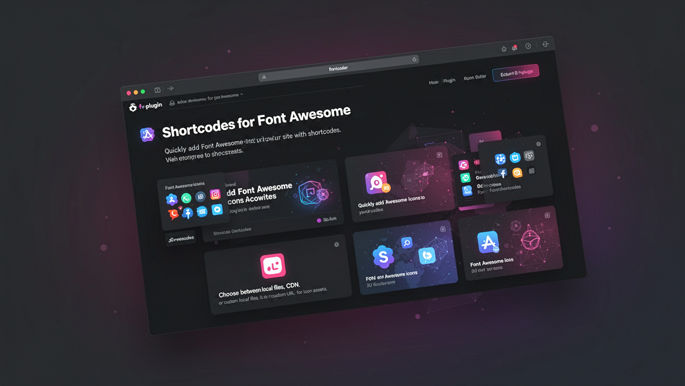 Preview of Shortcodes for Font Awesome