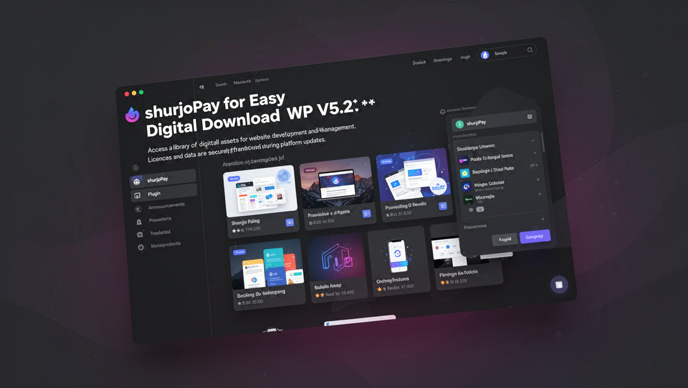 Preview of shurjoPay for Easy Digital Download WP V5.2.*