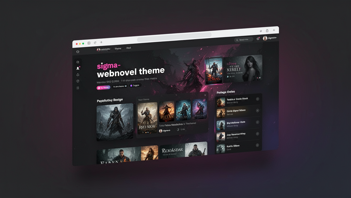 Preview of sigma- webnovel theme
