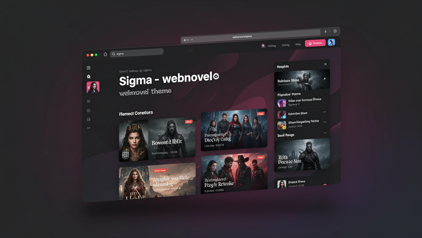 Preview of sigma- webnovel theme