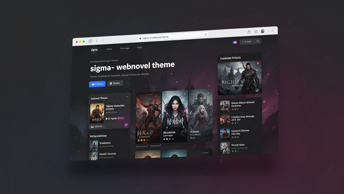Preview of sigma- webnovel theme