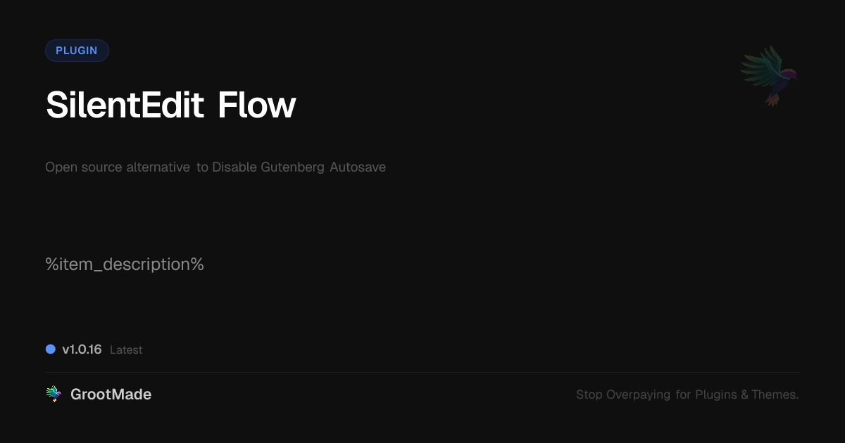 Preview of SilentEdit Flow