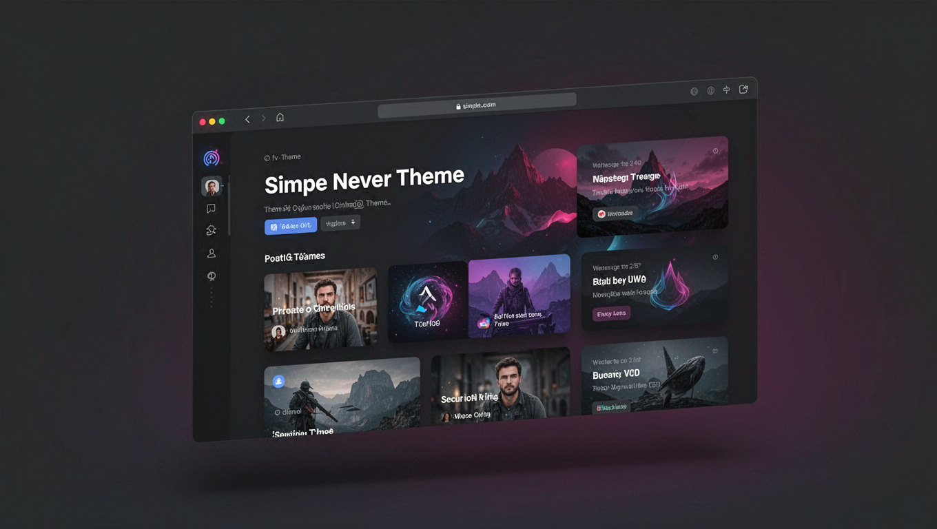 Preview of Simpe Never Theme
