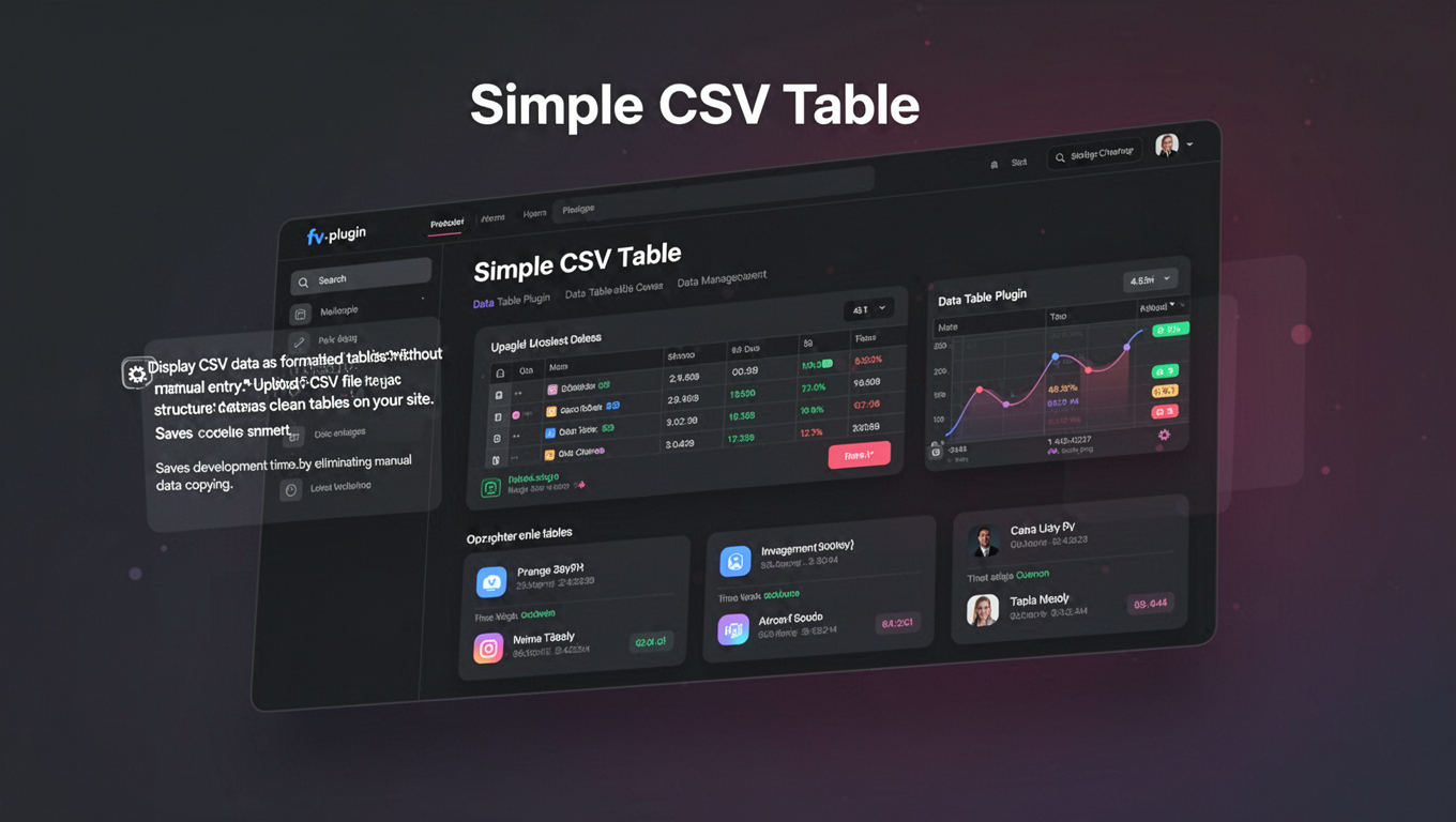 Preview of Simple CSV Table