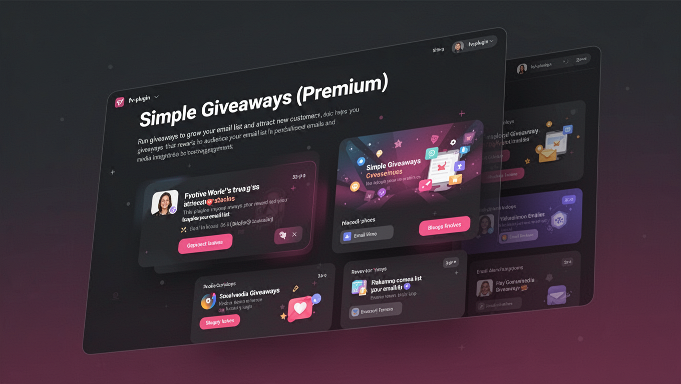 Preview of Simple Giveaways (Premium)