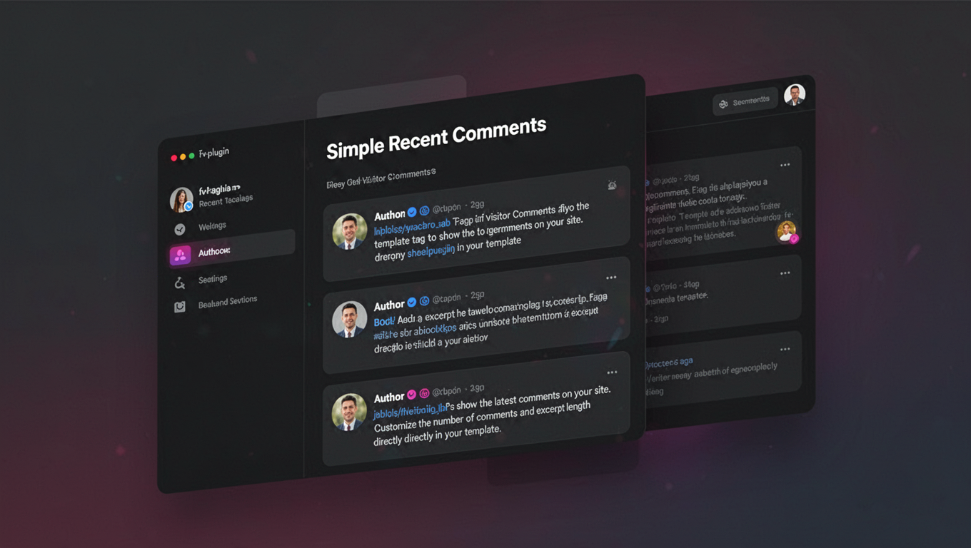 Preview of Simple Recent Comments