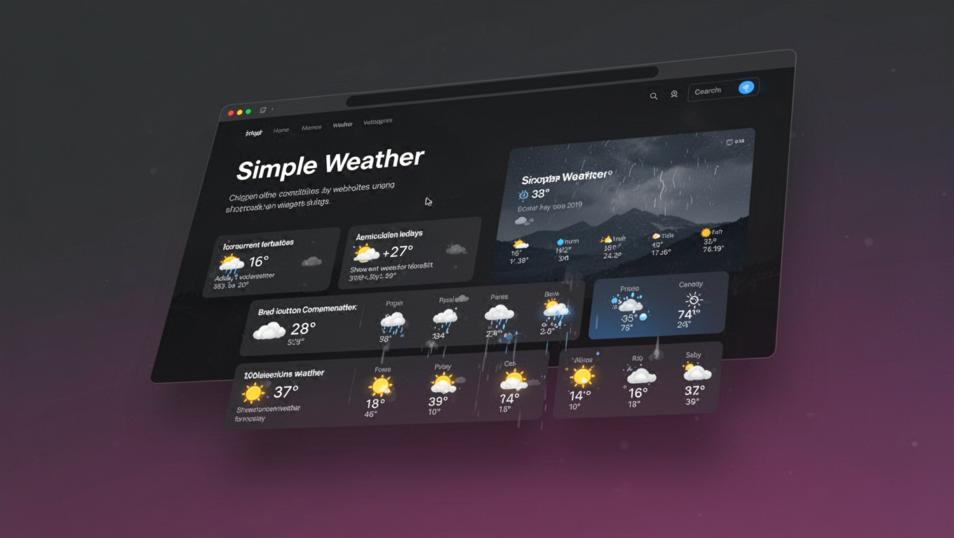 Preview of Simple Weather