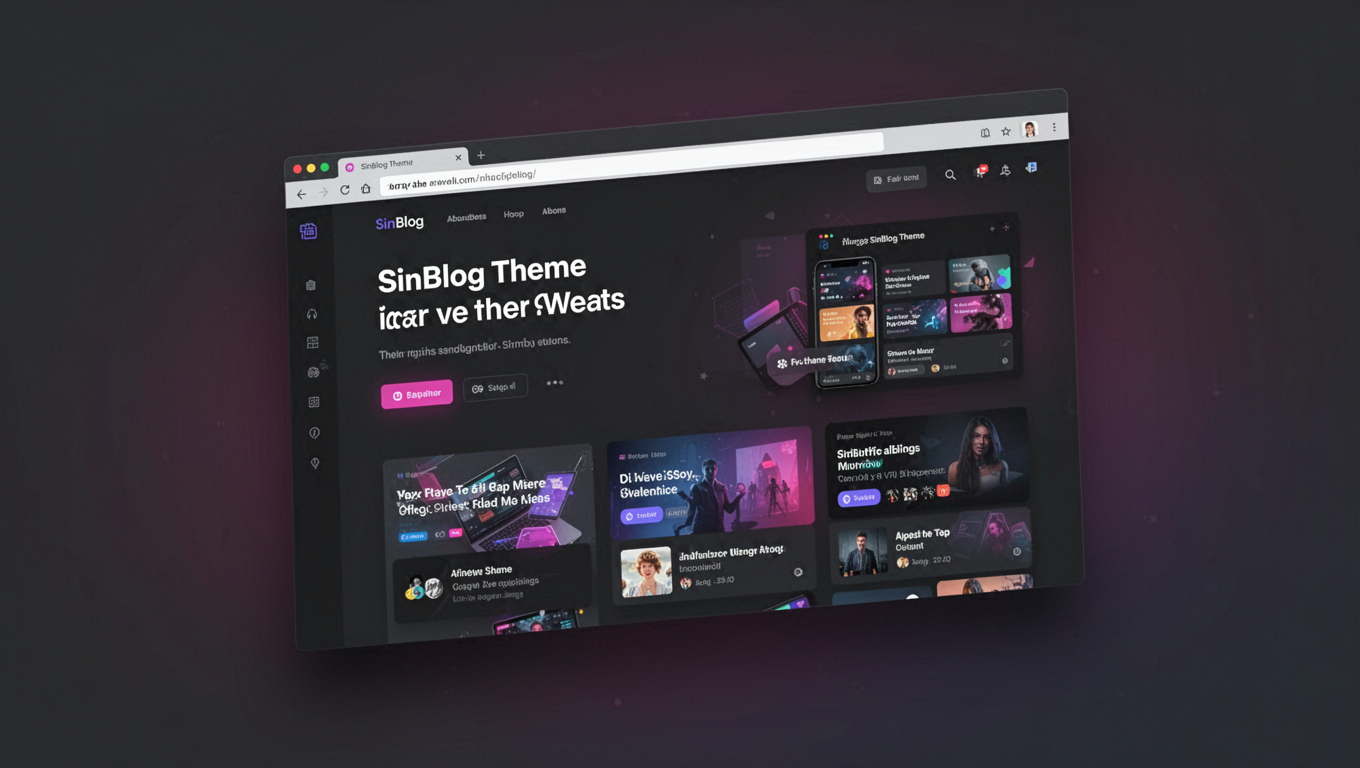 Preview of SinBlog Theme