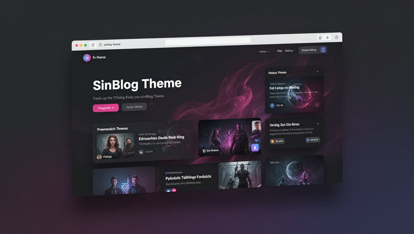 Preview of SinBlog Theme