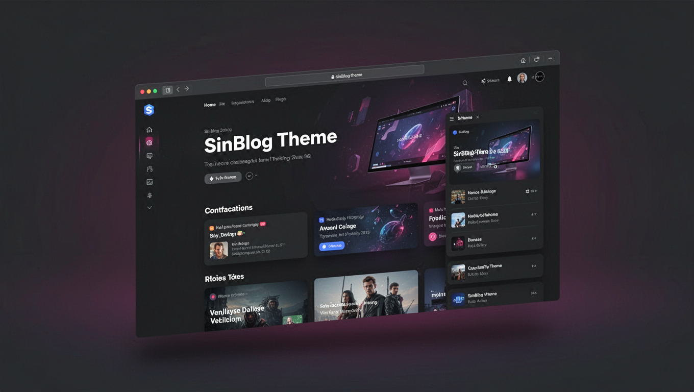 Preview of SinBlog Theme