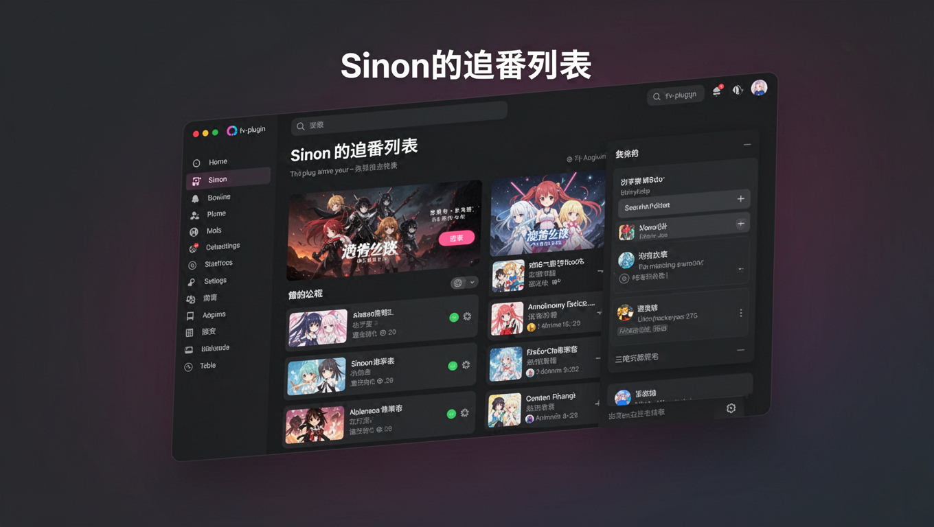 Preview of Sinon的追番列表