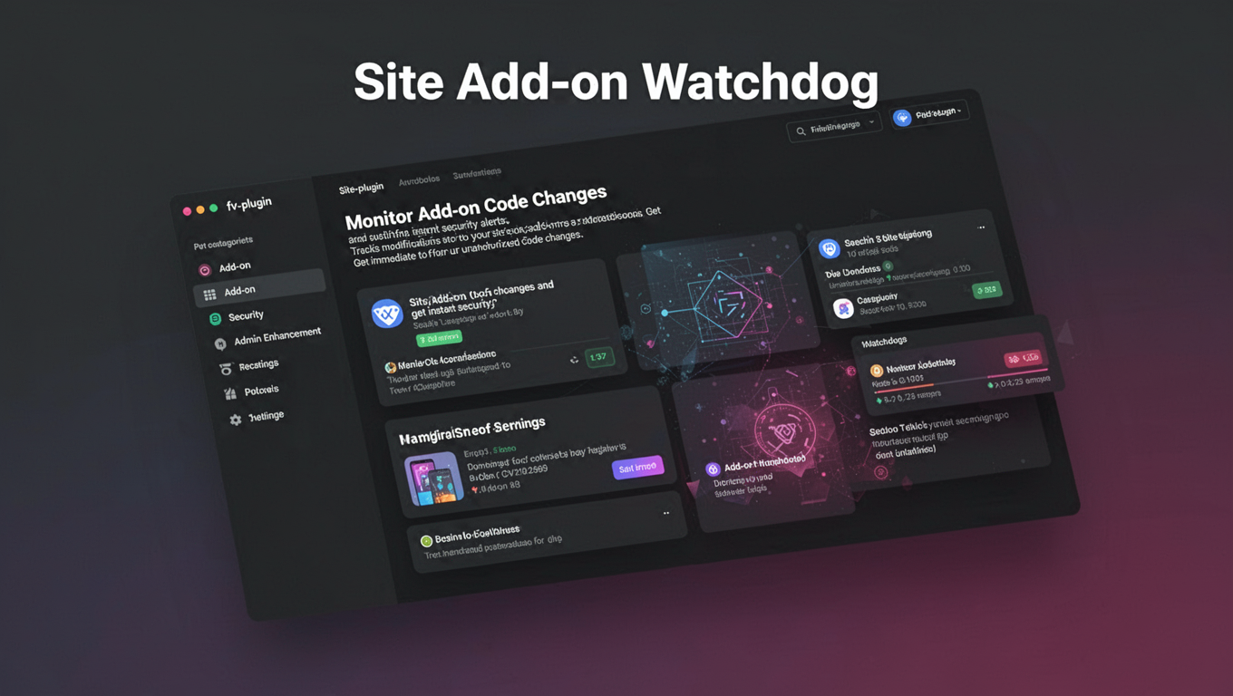 Preview of Site Add-on Watchdog