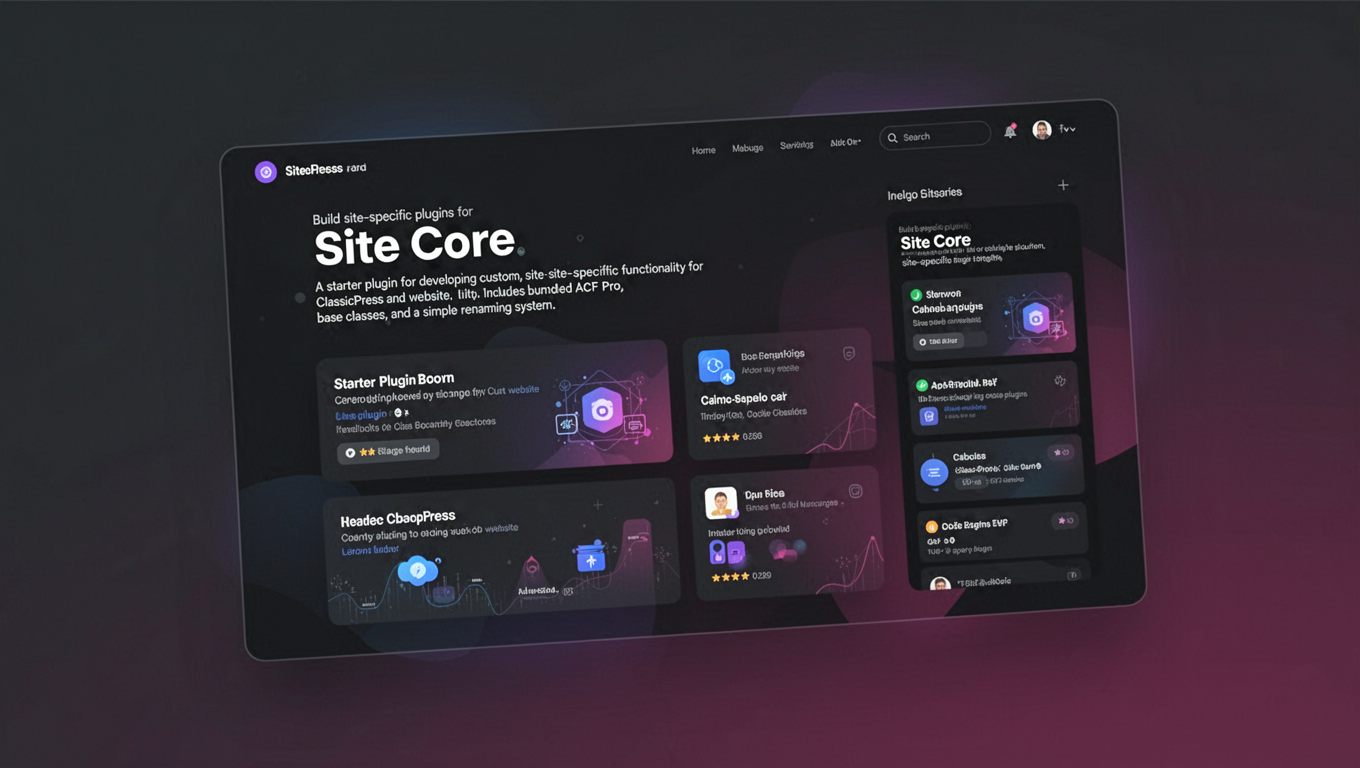 Preview of Site Core