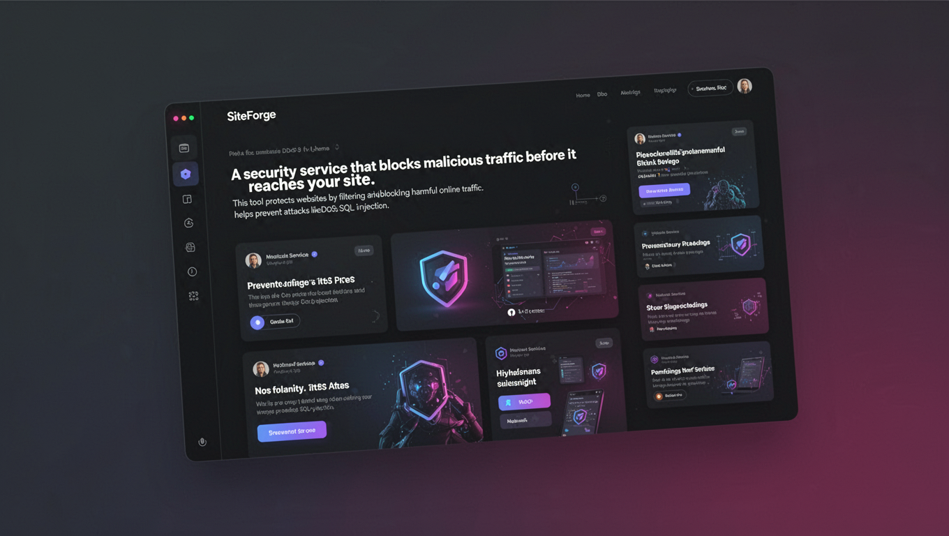 Preview of SiteForge
