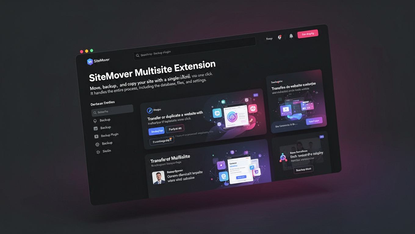 Preview of SiteMover Multisite Extension