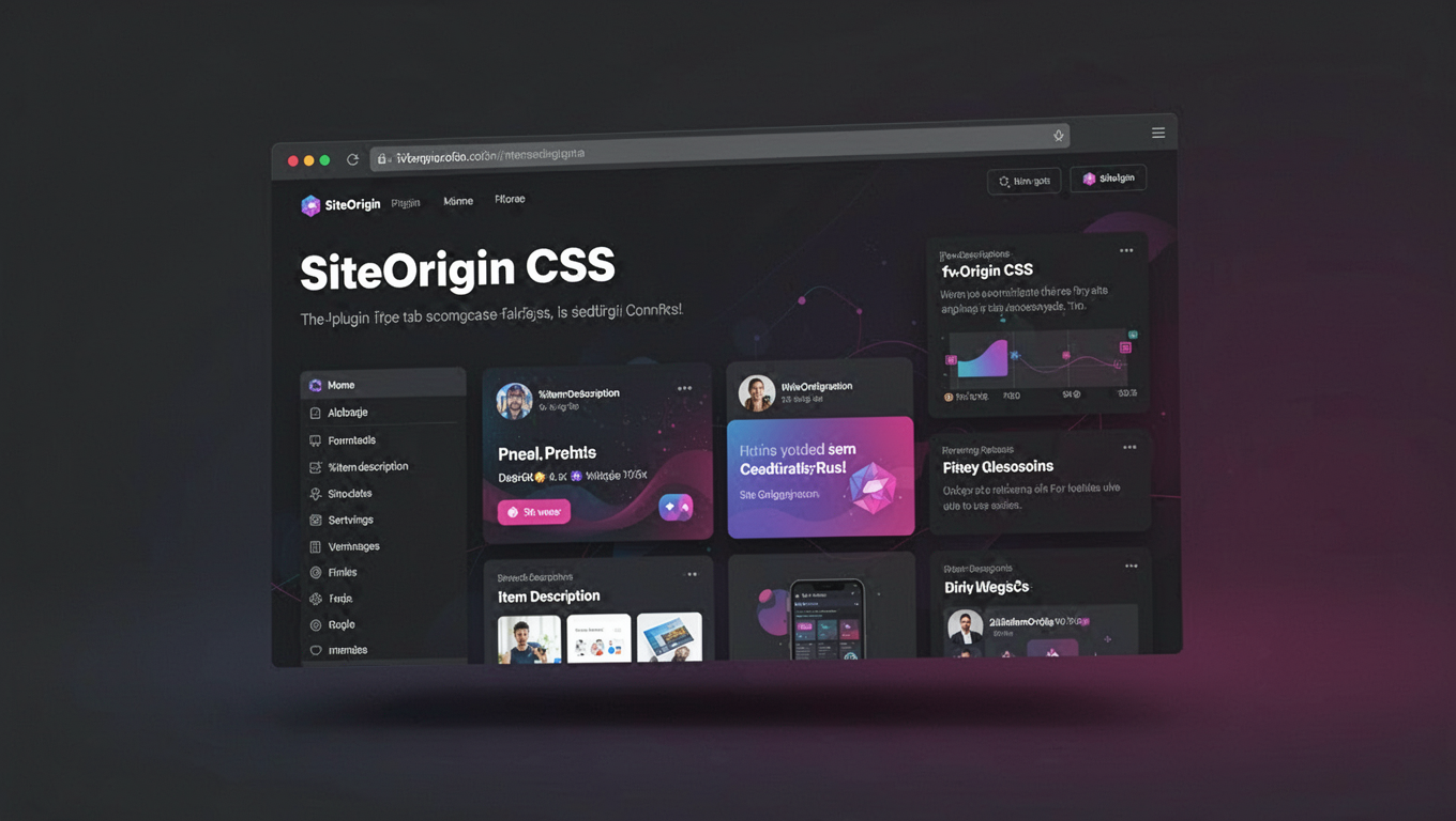 Preview of SiteOrigin CSS