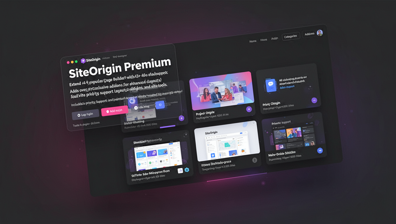 Preview of SiteOrigin Premium