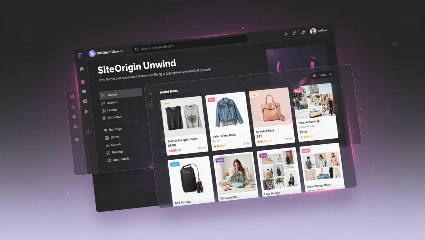 Preview of SiteOrigin Unwind