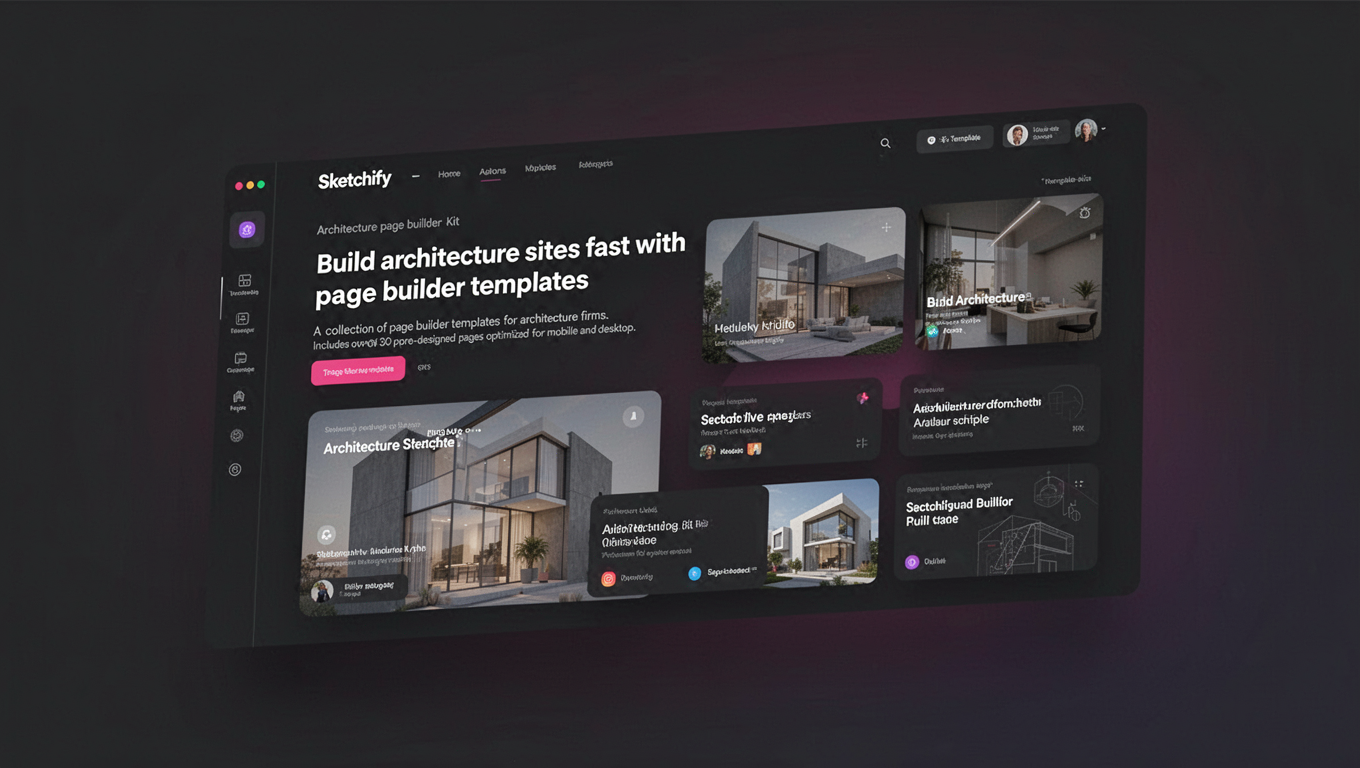 Preview of Sketchify - Architecture Elementor Kit