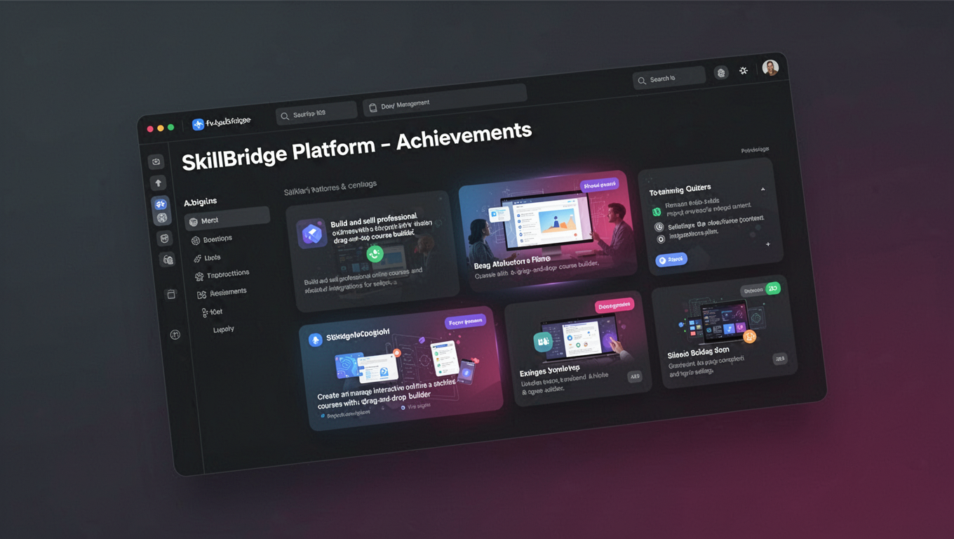 Preview of SkillBridge Platform - Achievements