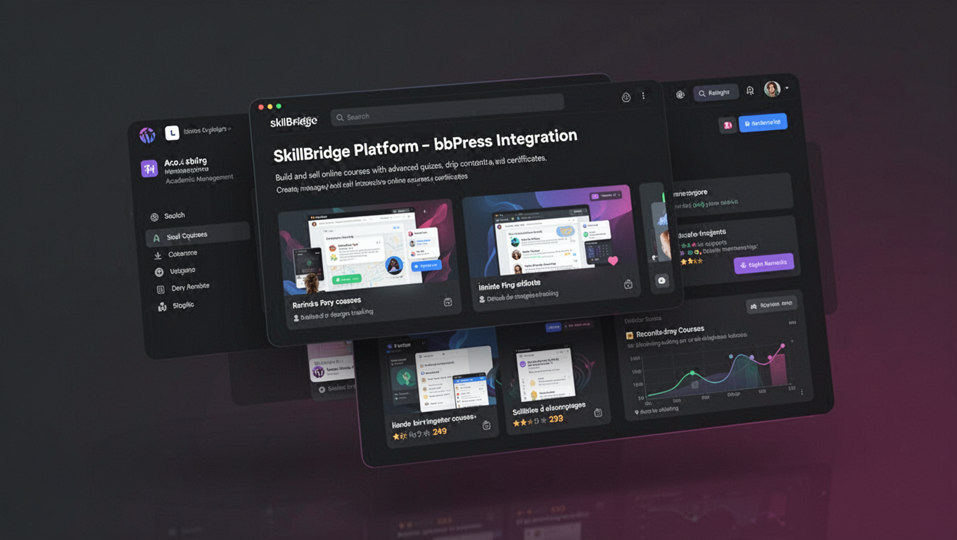 Preview of SkillBridge Platform - bbPress Integration