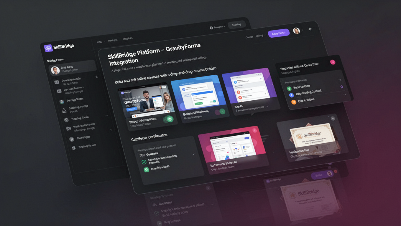 Preview of SkillBridge Platform - GravityForms Integration